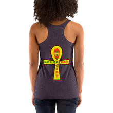Load image into Gallery viewer, Bornready Warready style 2 backside Women's Racerback Tank