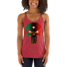 Load image into Gallery viewer, Bornready Warready style 2 backside Women's Racerback Tank