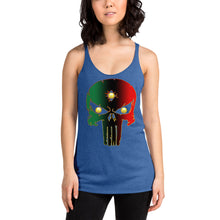 Load image into Gallery viewer, Bornready Warready style 1 backside Women's Racerback Tank