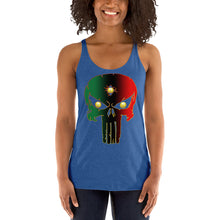 Load image into Gallery viewer, Bornready Warready style 1 backside Women's Racerback Tank