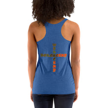 Load image into Gallery viewer, Bornready Warready style 1 backside Women's Racerback Tank