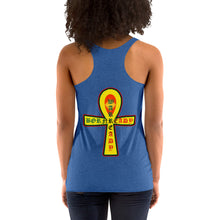 Load image into Gallery viewer, Bornready Warready style 2 backside Women's Racerback Tank