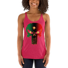 Load image into Gallery viewer, Bornready Warready style 2 backside Women's Racerback Tank