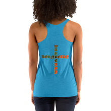 Load image into Gallery viewer, Bornready Warready style 1 backside Women's Racerback Tank