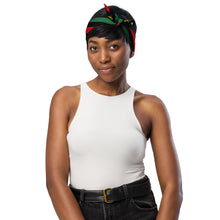 Load image into Gallery viewer, Pan African American flag design 1 All-over print bandana
