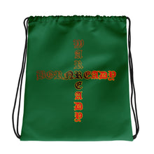 Load image into Gallery viewer, Color Green Bornready warready Style 1 Backside  Drawstring bag

