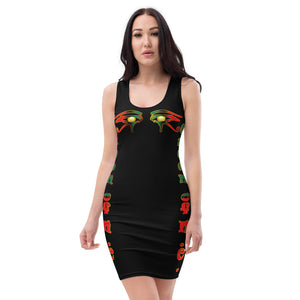 Color Black Queen of NC Sublimation Cut & Sew Dress