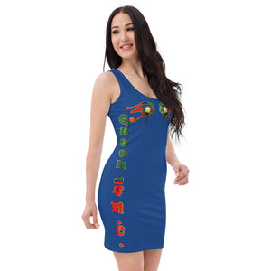 Color Blue 2 Queen of NC Sublimation Cut & Sew Dress