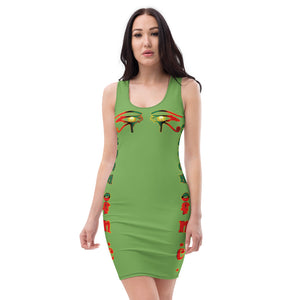 Color Green Queen of NC Sublimation Cut & Sew Dress
