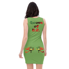 Load image into Gallery viewer, Color Green Queen of NC Sublimation Cut &amp; Sew Dress
