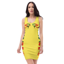 Load image into Gallery viewer, Color Yellow 1 Queen of NC Sublimation Cut &amp; Sew Dress
