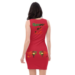 Color Red Queen of NC Sublimation Cut & Sew Dress
