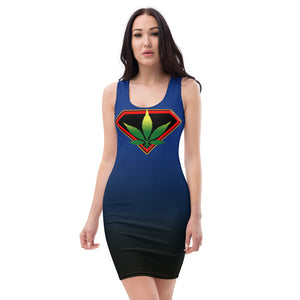 Color Super Cannabis woman Sublimation Cut & Sew Dress