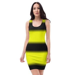Color yellow & black Cut & Sew Dress