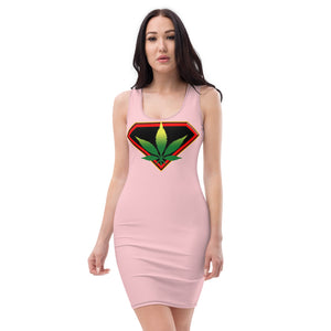 Pink 3 Cannabis woman Sublimation Cut & Sew Dress