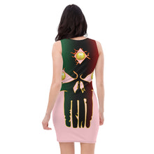Load image into Gallery viewer, Color Pink 3 All seeing Eye SKull Sublimation Cut &amp; Sew Dress
