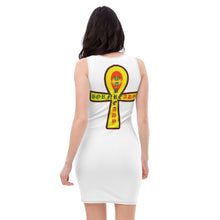 Load image into Gallery viewer, Color White... All seeing Eye SKull Backside style 2 Sublimation Cut &amp; Sew Dress
