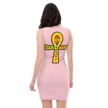 Load image into Gallery viewer, Color Pink 3... All seeing Eye SKull Backside style 2 Sublimation Cut &amp; Sew Dress
