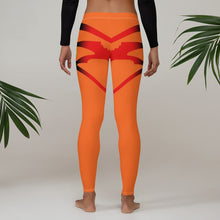 Load image into Gallery viewer, Orange Queen of nc Leggings
