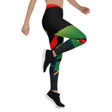 Load image into Gallery viewer, Extra large cannabis man logo Leggings

