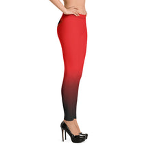 Load image into Gallery viewer, Red Cannabis women Back logo Leggings
