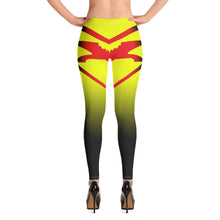 Load image into Gallery viewer, Color Yellow to black  Queen of NC Leggings Style 1
