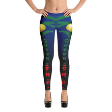 Load image into Gallery viewer, Color Blue to black  Queen of NC Leggings Style 1
