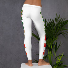Load image into Gallery viewer, Color white Queen of NC style front logo 2 leggings
