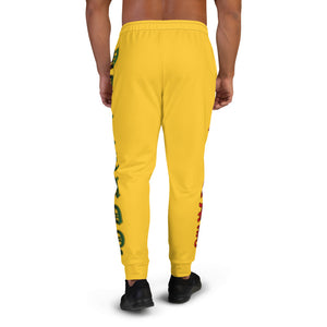 Color yellow Bornready Warready with 3 all seeing skull  Men's Joggers