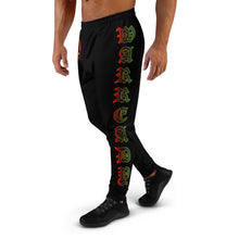 Load image into Gallery viewer, Color Black Bornready Warready with 3 all seeing skull  Men&#39;s Joggers
