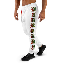 Load image into Gallery viewer, Color White Bornready Warready with 3 all seeing skull  Men&#39;s Joggers
