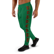 Load image into Gallery viewer, Color Green Bornready Warready with 3 all seeing skull  Men&#39;s Joggers
