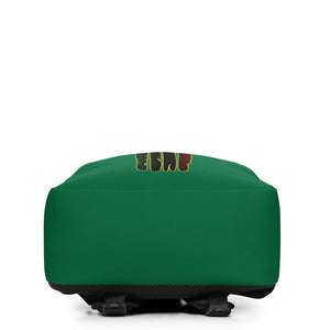 Color Green 1 Pan African flag color 3rd eye skull Minimalist Backpack