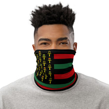 Load image into Gallery viewer, Pan African American flag design 1 Neck Gaiter
