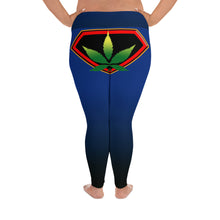 Load image into Gallery viewer, Cannanbis woman logo back side All-Over Print Plus Size Leggings

