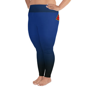Cannanbis woman logo back side All-Over Print Plus Size Leggings