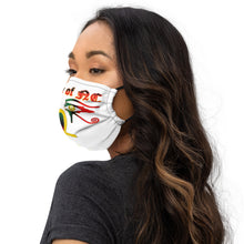 Load image into Gallery viewer, Color White Queen with Ankh symbol of NC Premium face mask
