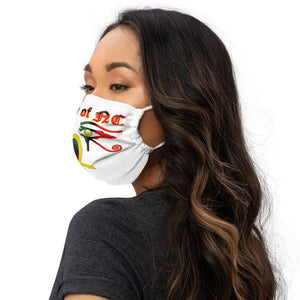 Color White Queen with Ankh symbol of NC Premium face mask
