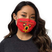 Load image into Gallery viewer, Color Red Queen with Ankh symbol of NC Premium face mask

