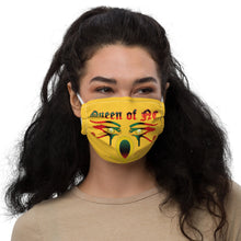 Load image into Gallery viewer, Color Yellow Queen with Ankh symbol of NC Premium face mask
