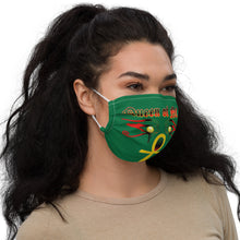 Load image into Gallery viewer, Color Green Queen with Ankh symbol of NC Premium face mask
