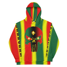Load image into Gallery viewer, Rasta Coloring style Bornready warready  backside style 2 Unisex Hoodie
