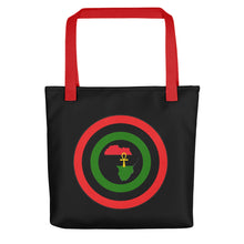 Load image into Gallery viewer, Black Shield of Africa Tote bag
