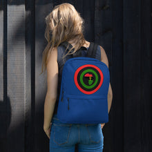 Load image into Gallery viewer, Blue Shield Of Africa Backpack
