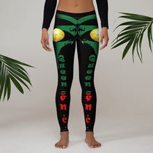 Load image into Gallery viewer, Color Black Queen of NC Leggings Style 1
