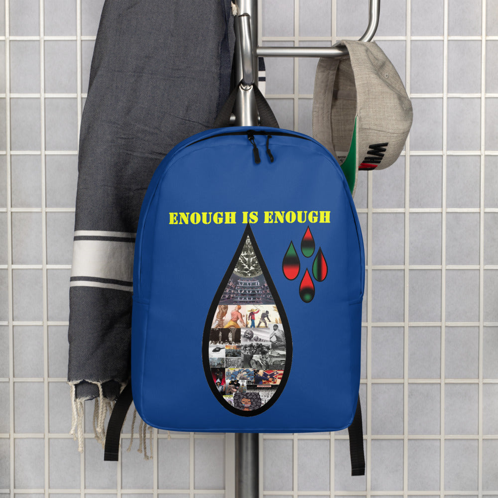 Blue enough is enough Minimalist Backpack