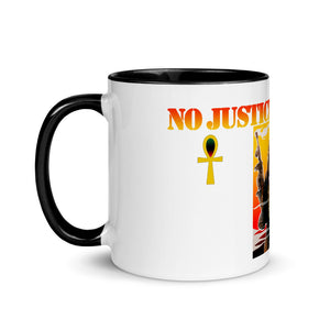 No Justice No Peace Mug with Color Inside