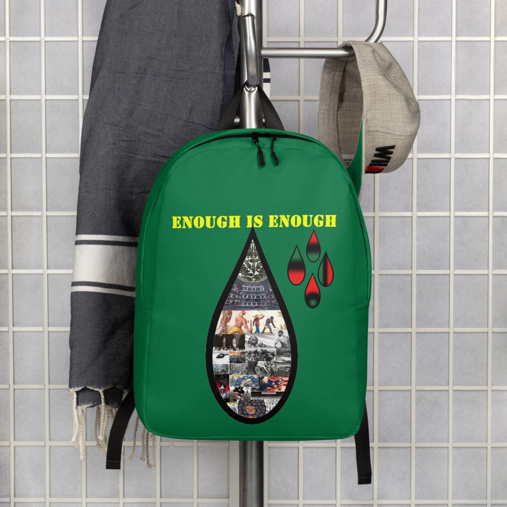 Green enough is Enough Minimalist Backpack