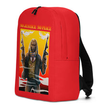 Load image into Gallery viewer, Red No Justice no Peace Minimalist Backpack
