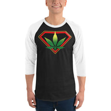 Load image into Gallery viewer, Cannabis 3/4 sleeve raglan shirt
